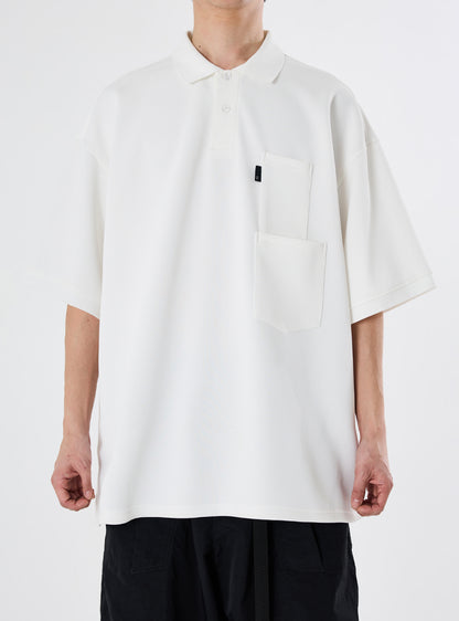 [SS24]WIDE POLO H/S SHIRT / OFF WHITE