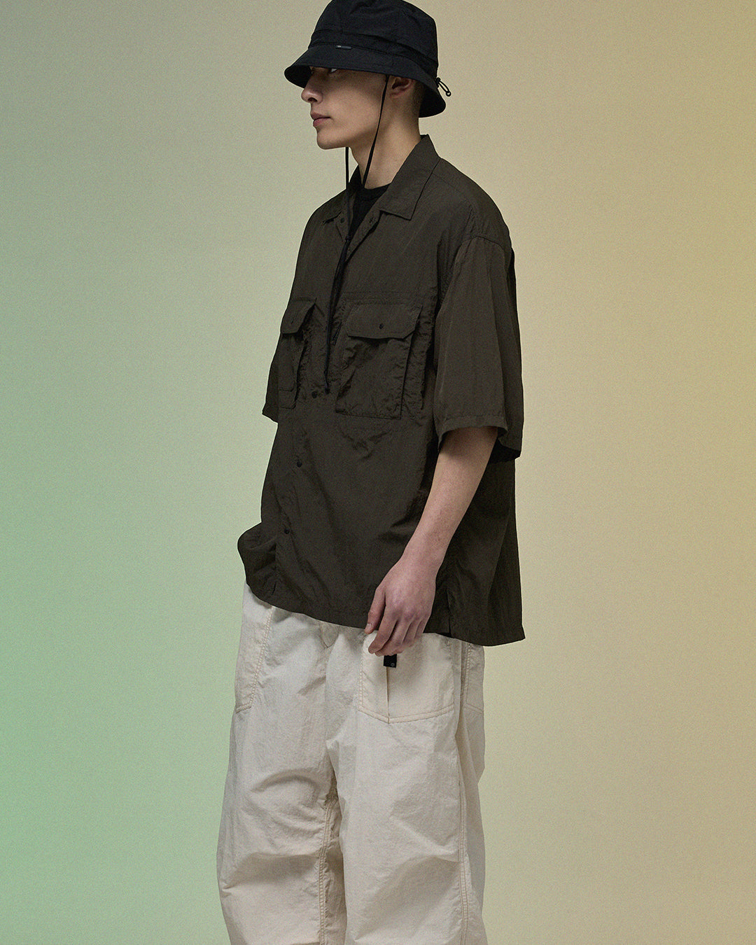 HIKER HALF SHIRT / OLIVE BROWN