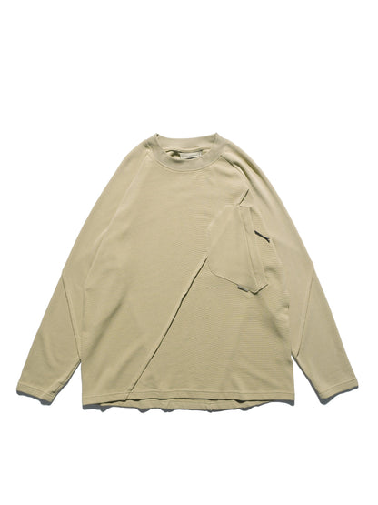 A24 /CS-01-T Futuristic Long Sleeves T-shirt (Taupe Khaki)