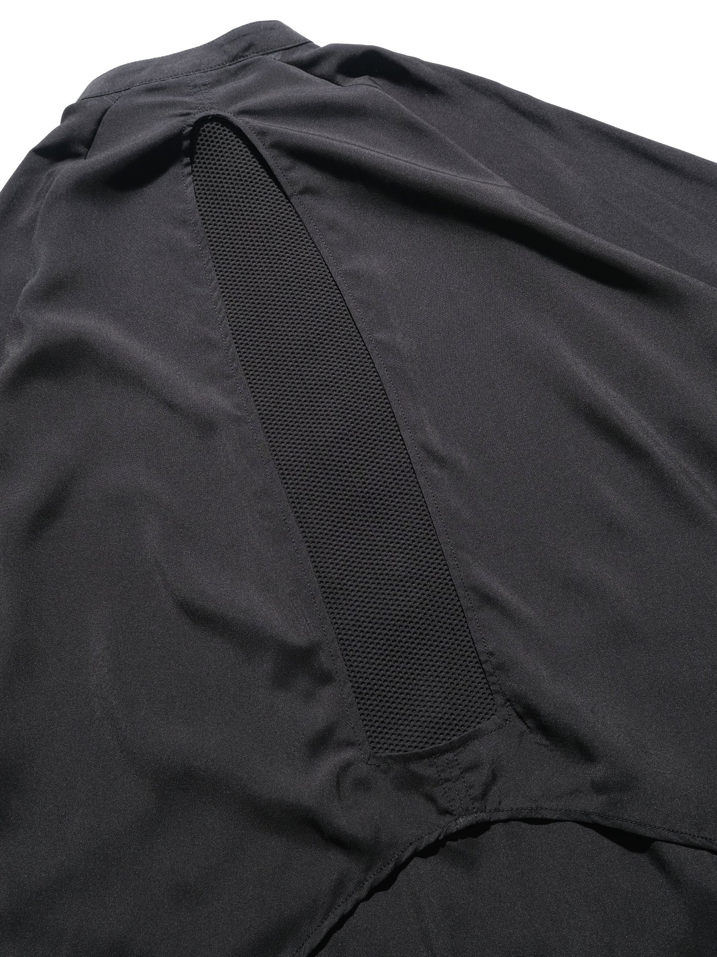 S24 / 09 — ST-02 Stand Collar Tornado Zip Shirt (Black)