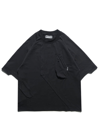 S24 / 12 — T-04 Trapezoid Sukkiri T-shirt (Black)