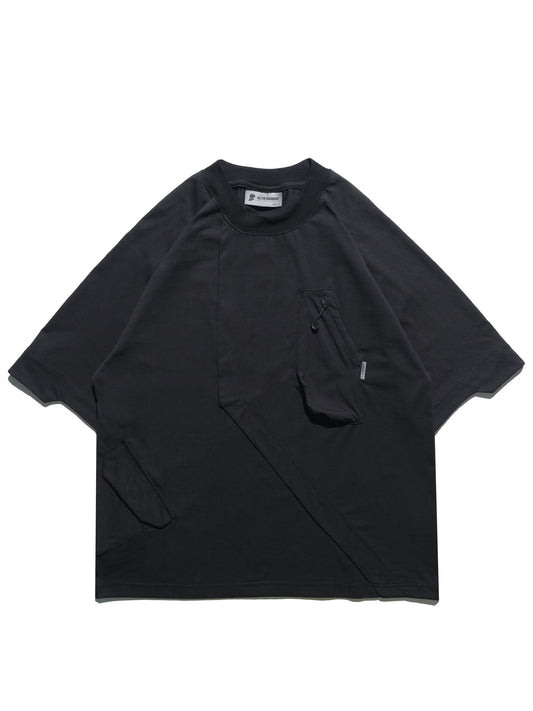 S24 / 12 — T-04 Trapezoid Sukkiri T-shirt (Black)