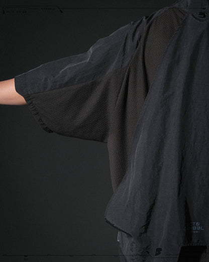 S24 / 08 — O-02 Double Splicing Tornado Kimono (Black)