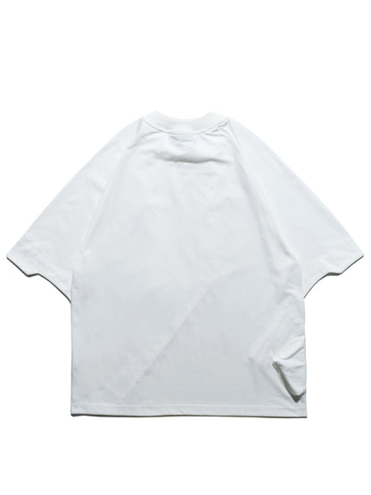 S24 / 12 — T-04 Trapezoid Sukkiri T-shirt (White)