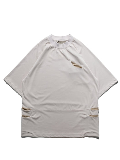 S24 / C-03-T1 Crescent Oversized T-shirt (Stone Khaki)