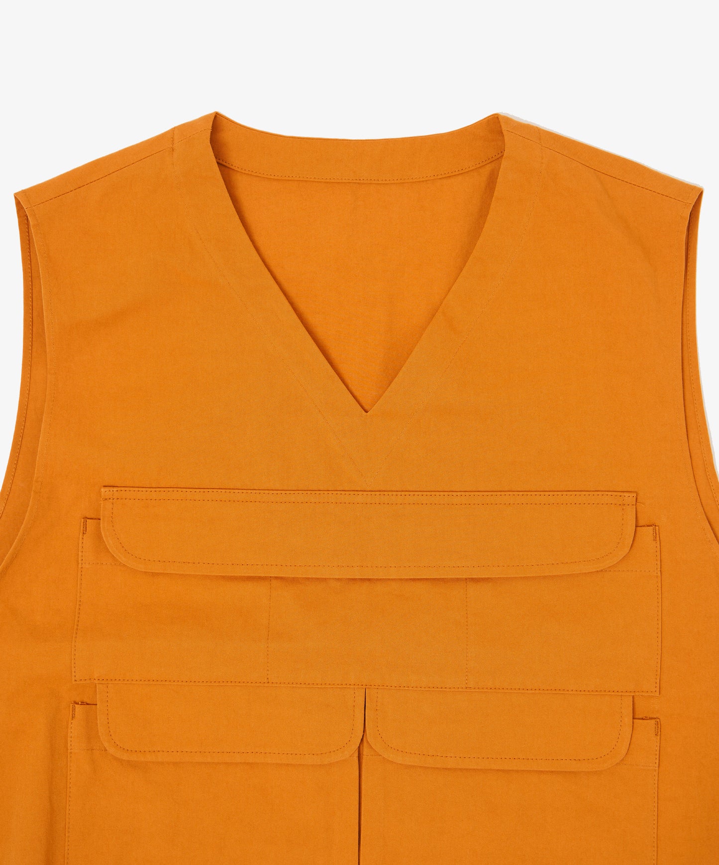 multi pocket vest orange