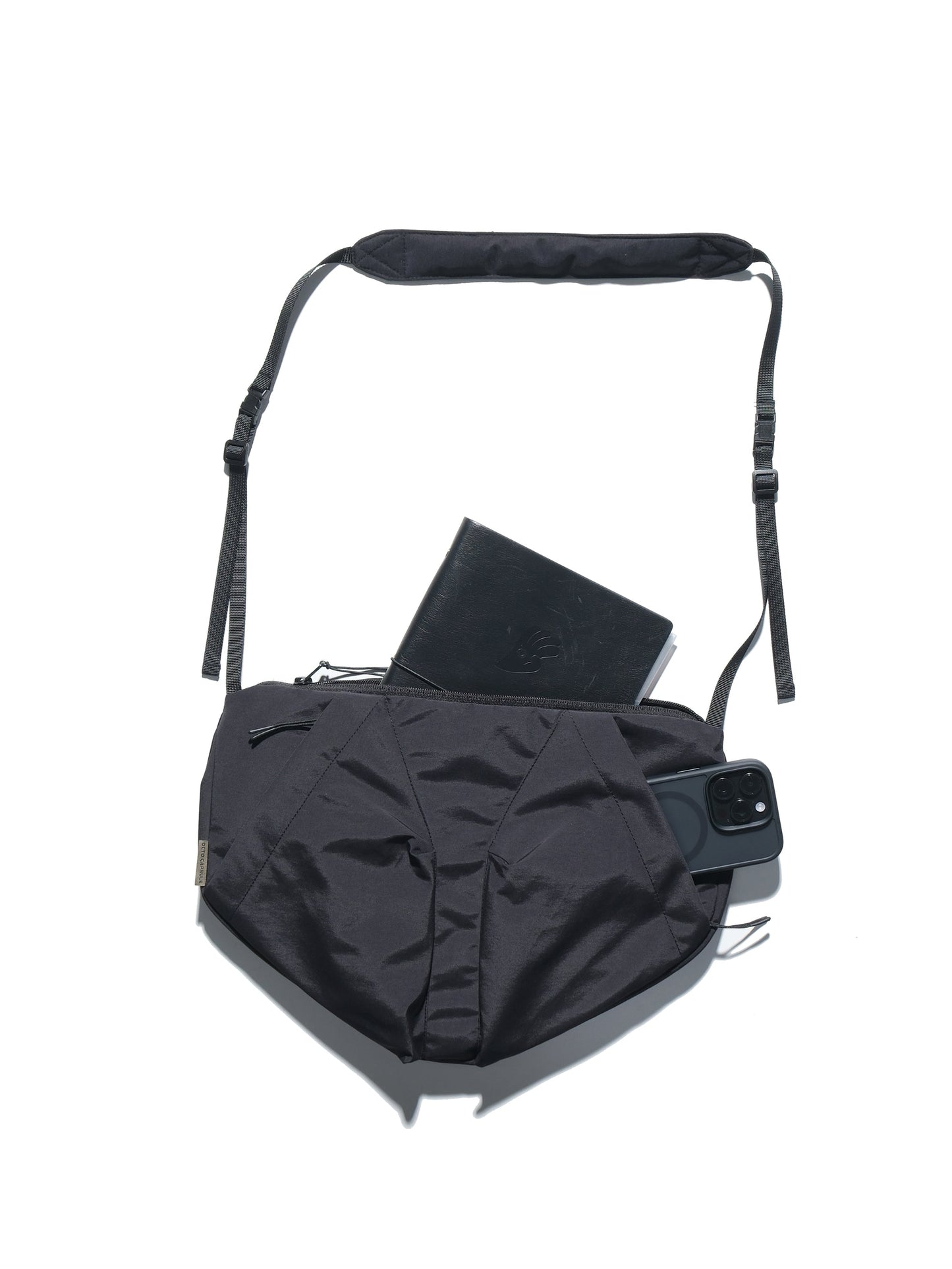 A24/ CS-01-B Futuristic Crossbody Bag (Black)