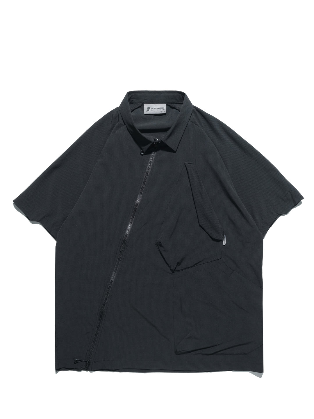 S24 / 14 — ST-03 Diagonal Sukkiri Shirt (Black)