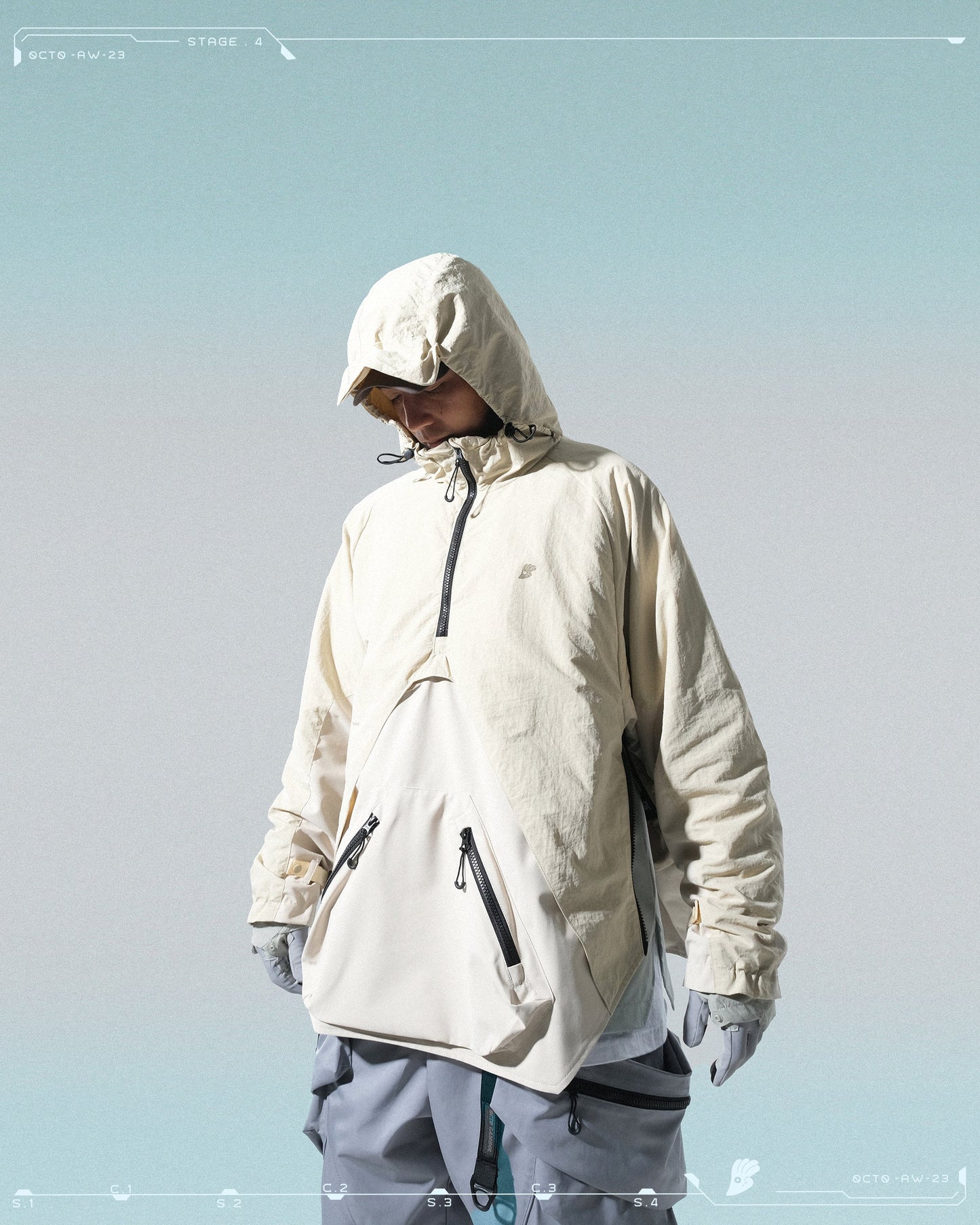 AW23 / 11 —J23-029 Ripple Tornado Pullover (Ivory White)