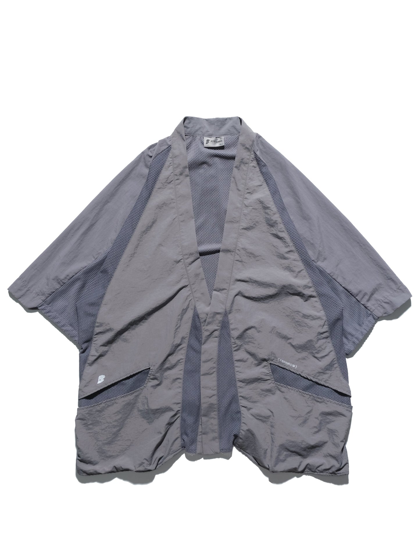 S24 / 08 — O-02 Double Splicing Tornado Kimono (Steel Grey)