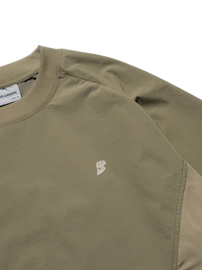 P.R.E /S24-PS-T1 Hierarchical Tornado Long Sleeves T-shirt (Beige Green)