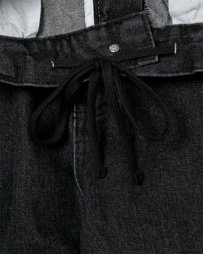 [AG.W] Tin Denim Balloon Pants - Black Denim