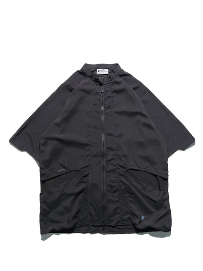 S24 / 09 — ST-02 Stand Collar Tornado Zip Shirt (Black)