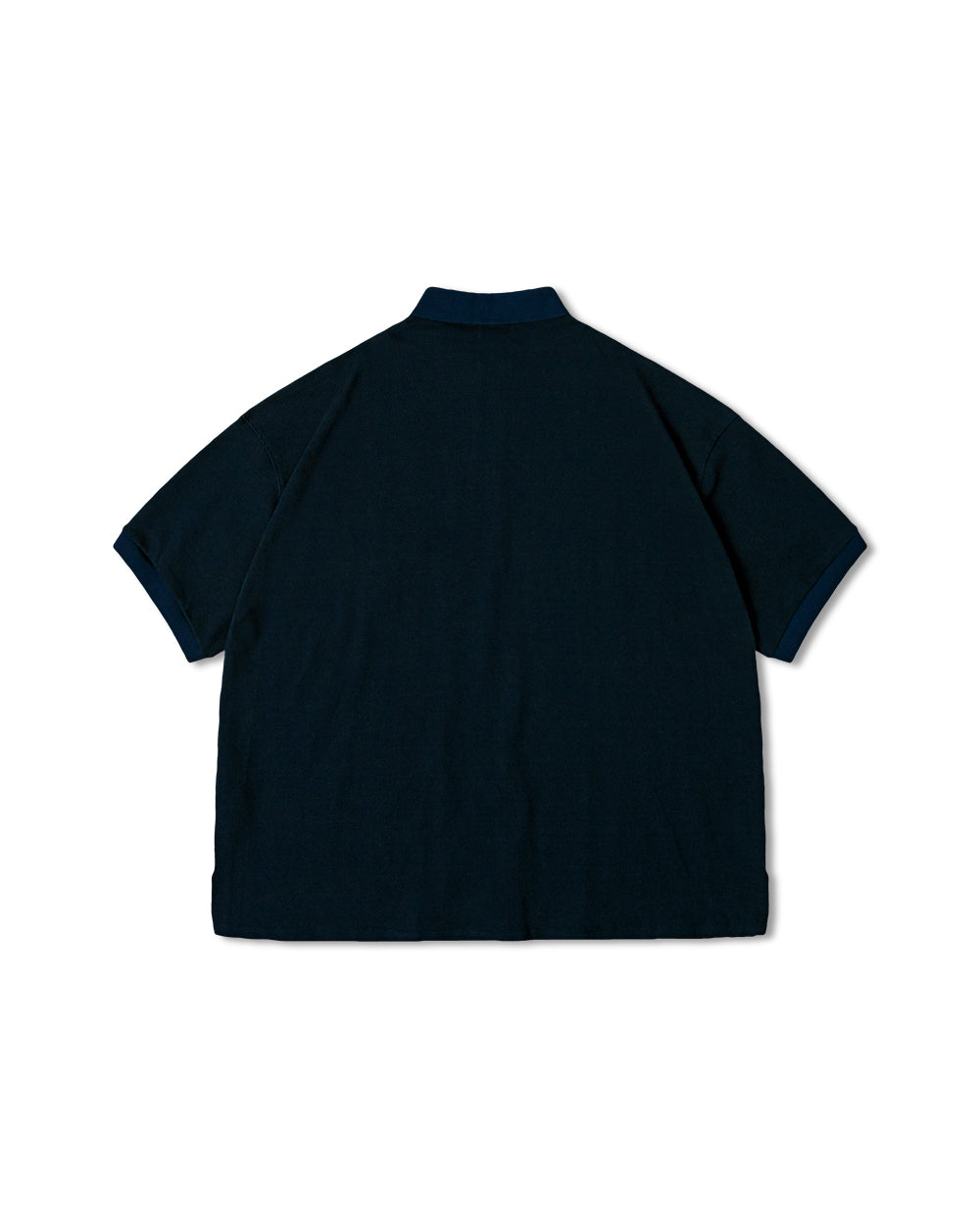 [AG] Double Pocket PK Half Tee - Navy