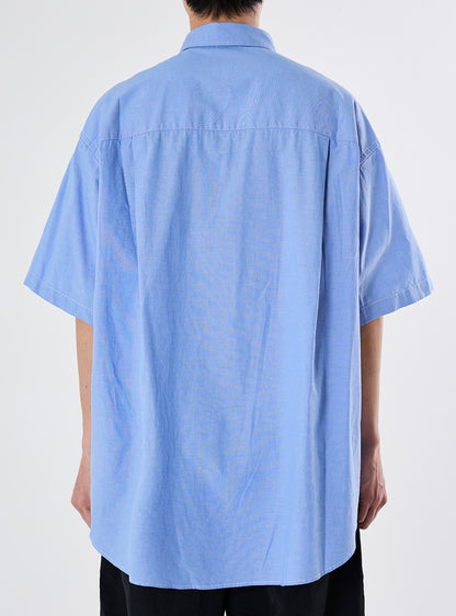 WIDE UTILITY HALF SHIRT / BLUE OXFORD