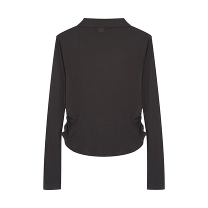 AW24-03 Charcoal Long Sleeve Top