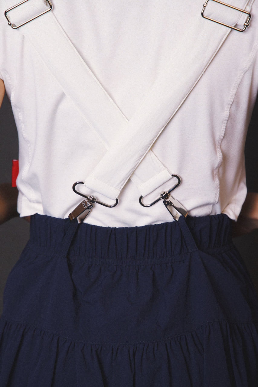 Pleated Skirt (with Suspender Straps)