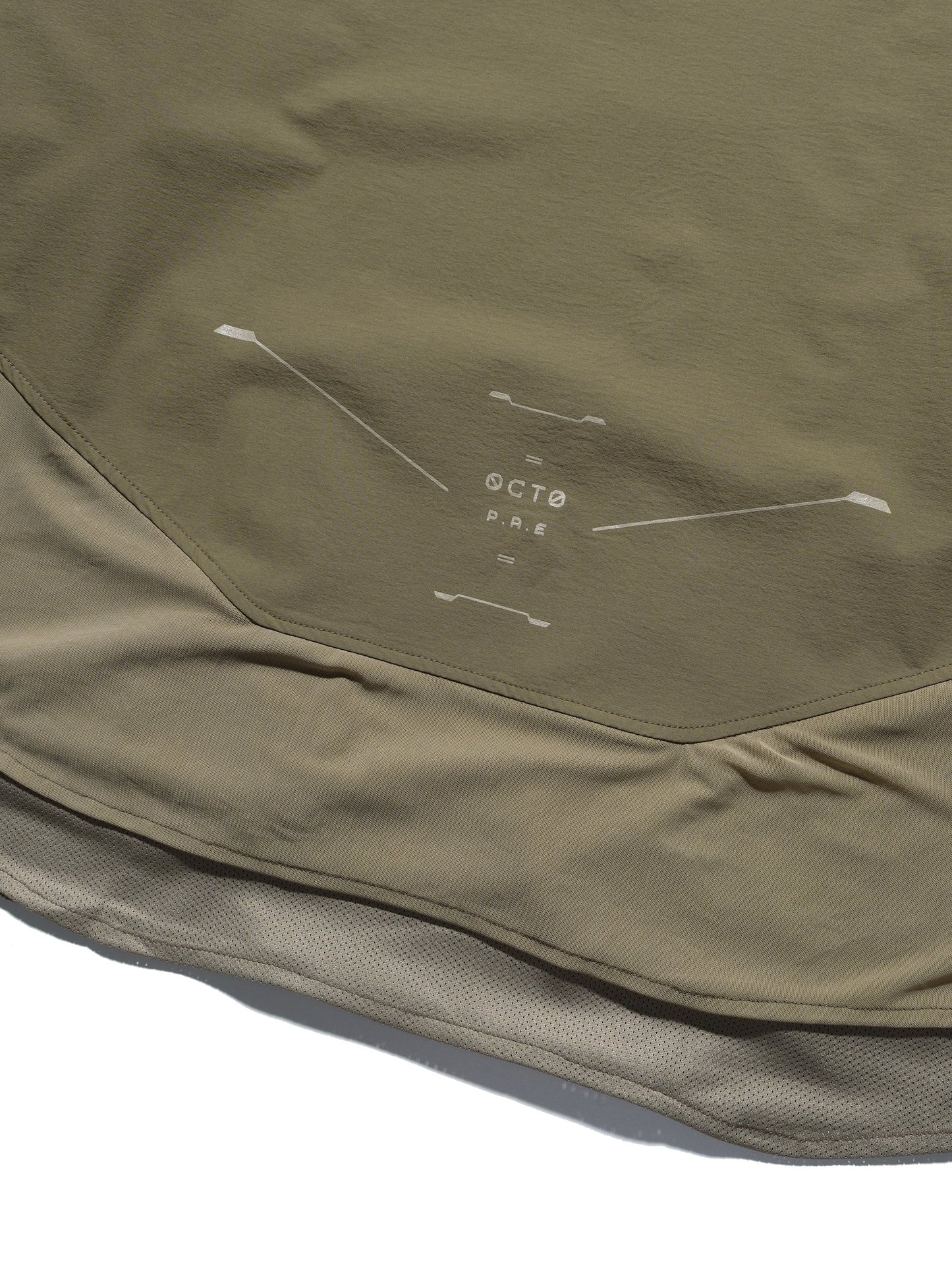 P.R.E /S24-PS-T1 Hierarchical Tornado Long Sleeves T-shirt (Beige Green)