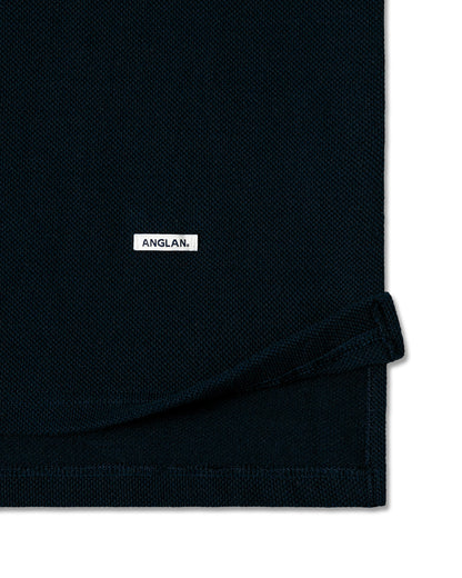 [AG] Double Pocket PK Half Tee - Navy