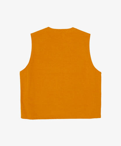 multi pocket vest orange