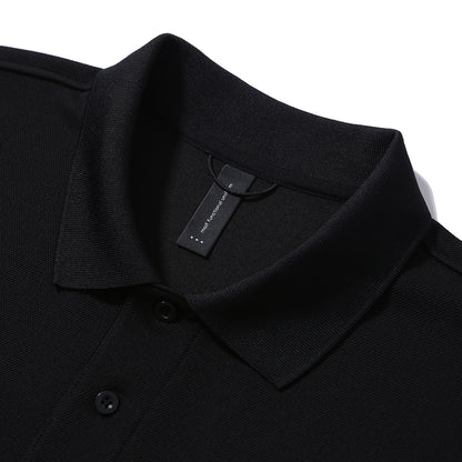 [SS24]WIDE POLO H/S SHIRT / BLACK