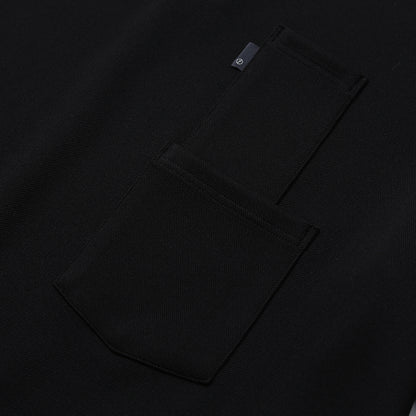 [SS24]WIDE POLO H/S SHIRT / BLACK