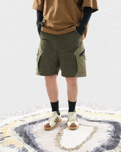 S24 / C-02-S ROAM Curved Shorts (Khaki Green)