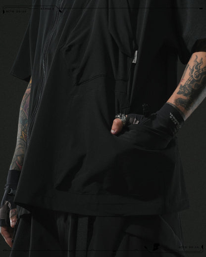 S24 / 14 — ST-03 Diagonal Sukkiri Shirt (Black)