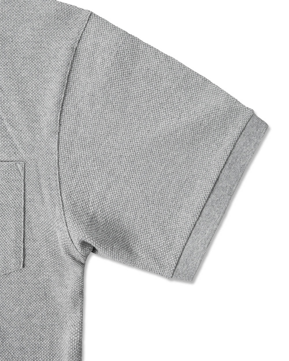 [AG] Double Pocket PK Half Tee - Grey