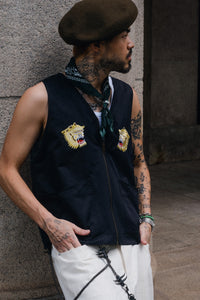 Footloose Tycoon 【人間地獄】Monster Embroidery Vest