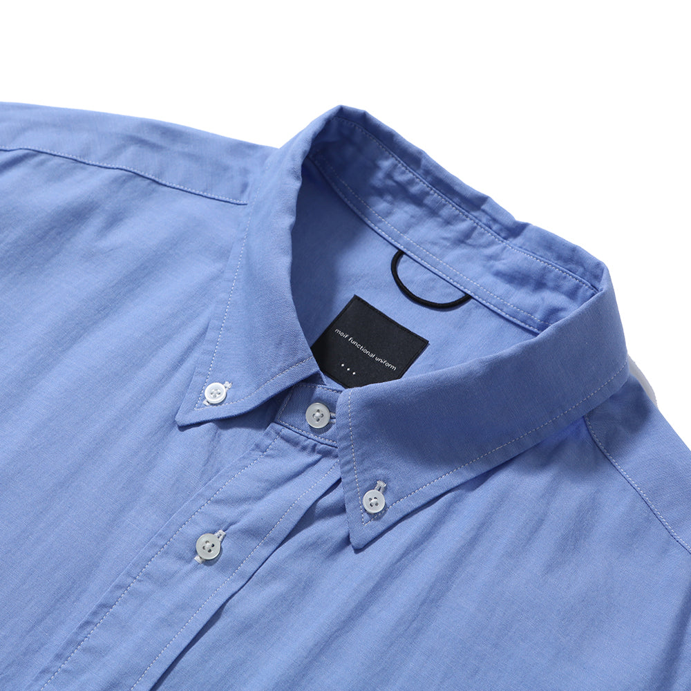 WIDE UTILITY HALF SHIRT / BLUE OXFORD