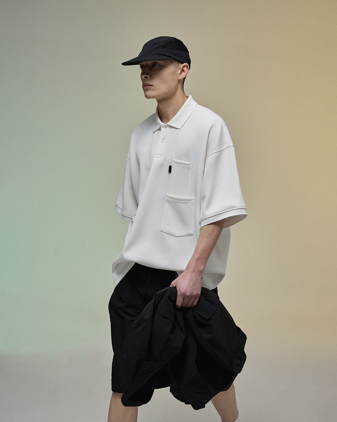 [SS24]WIDE POLO H/S SHIRT / OFF WHITE