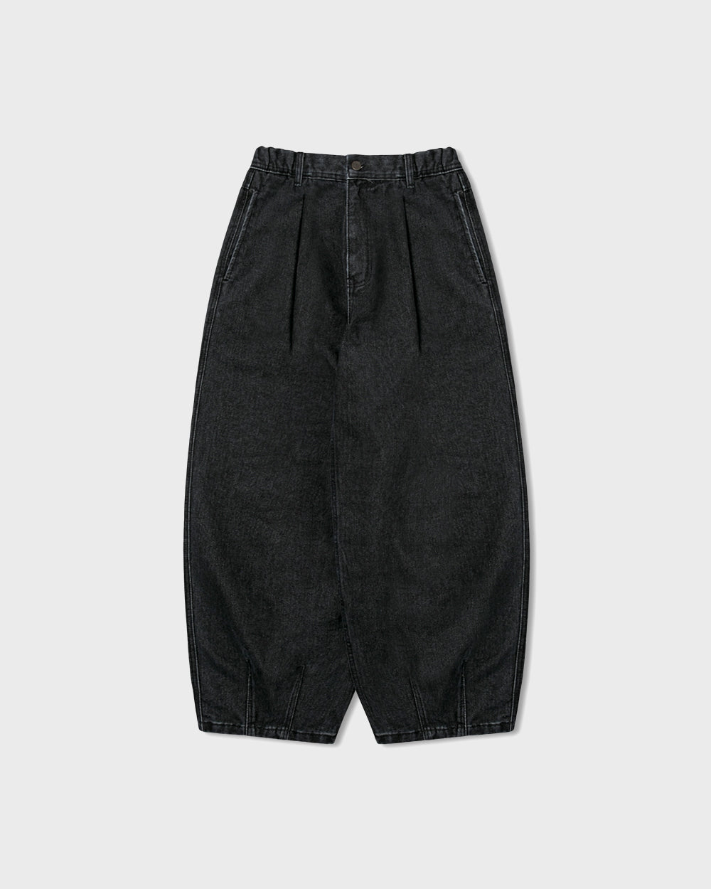 [AG.W] Tin Denim Balloon Pants - Black Denim