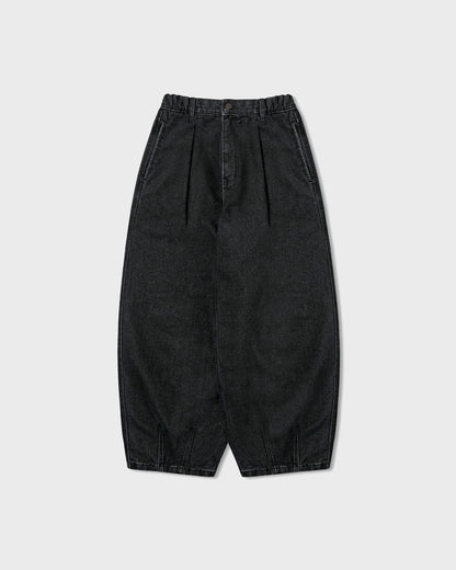 [AG.W] Tin Denim Balloon Pants - Black Denim