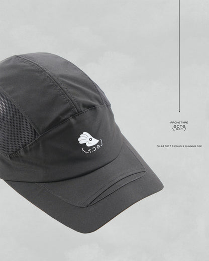 S24 / AH-04 A.C.T 5 Panels Running Cap (Black)