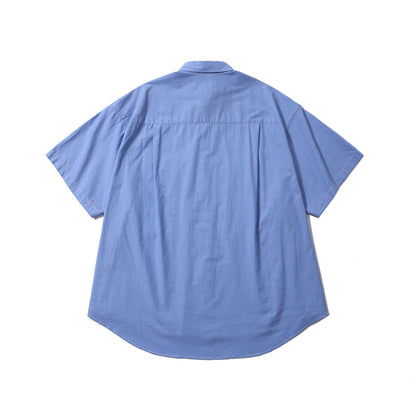 WIDE UTILITY HALF SHIRT / BLUE OXFORD