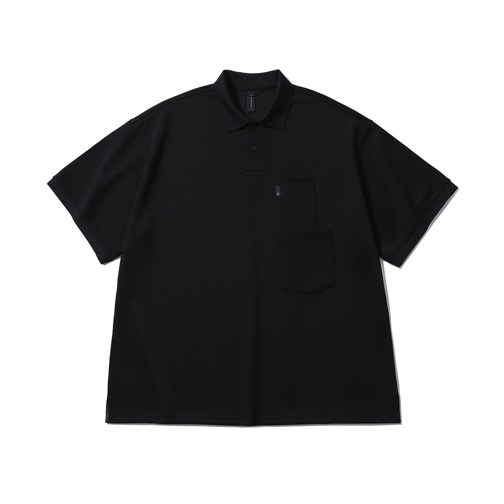 [SS24]WIDE POLO H/S SHIRT / BLACK